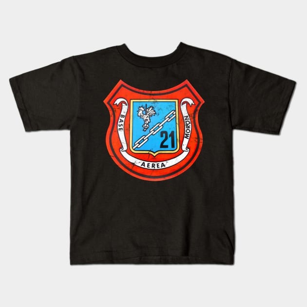 Spanish Air Army - Retro Faded Style Design Kids T-Shirt by DankFutura